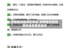 疫情低风险地区转运/疫情低风险地区跨省需要隔离吗