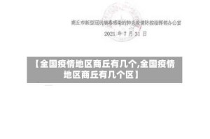 【全国疫情地区商丘有几个,全国疫情地区商丘有几个区】