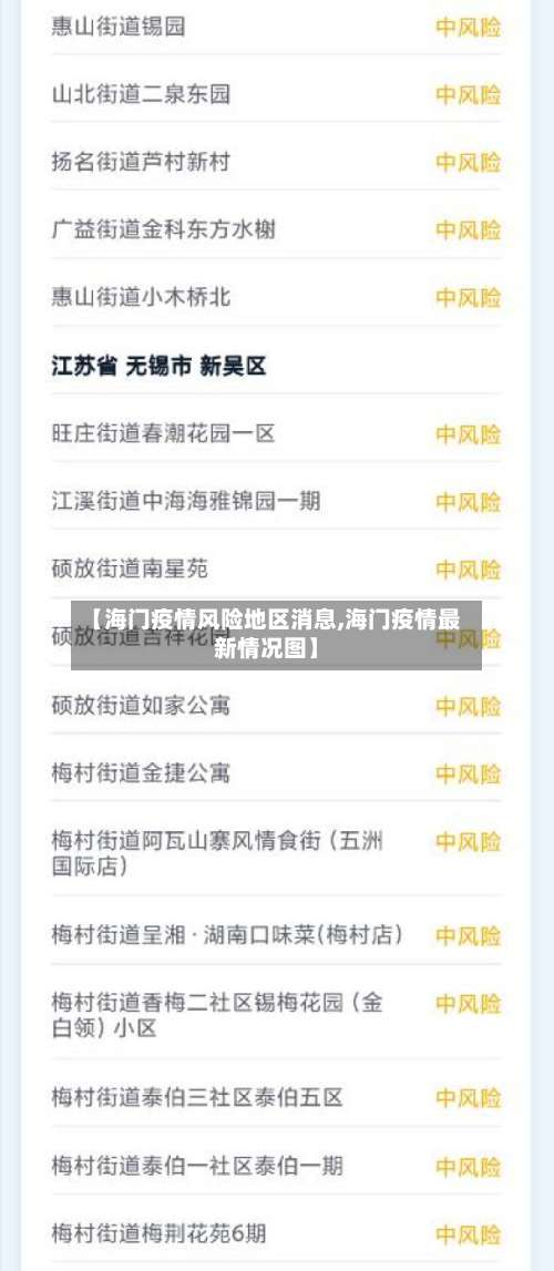 【海门疫情风险地区消息,海门疫情最新情况图】-第3张图片